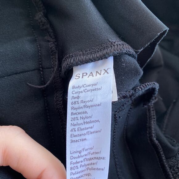SPANX Backseam Skinny Pant Ponte Knit Classic Black Size Small Office Workwear - Picture 8 of 10